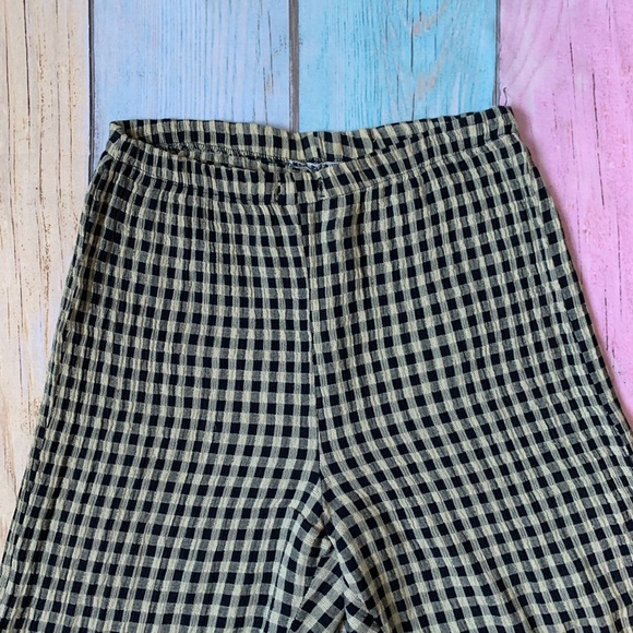 Casual Black and cream Gingham Pants - Picture 4 of 8